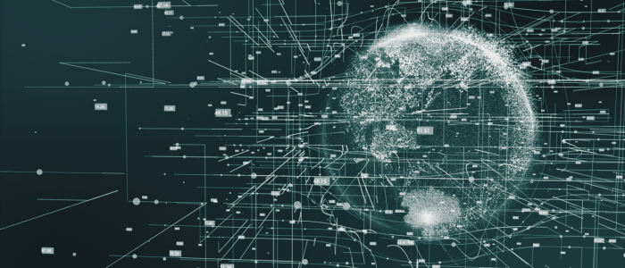 An image of the world surrounded by data, to trepresent that PicnicHealth unveils PicnicAI to glean RWD from EHRs with AI.